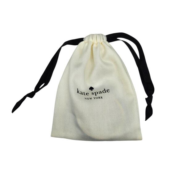 Kate Spade Bracelet Set of 2 Bangles Gold Black White Rhinestone Spade Sparkly - Picture 14 of 16